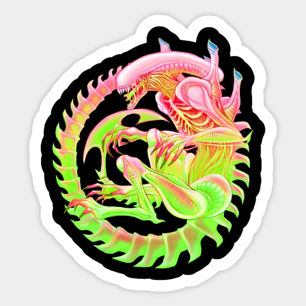 Alien Alt color Sticker by Bethaliceart